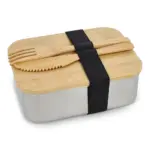 Roestvrij stalen lunchbox met bamboo deksel — productfoto 2