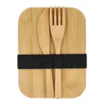 Roestvrij stalen lunchbox met bamboo deksel — productfoto 4