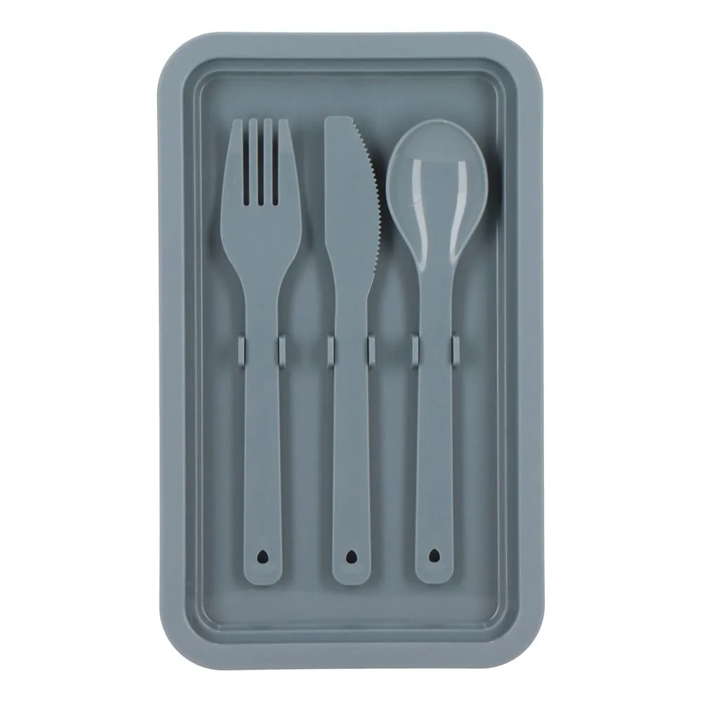 Lunchbox mit Besteck bedrucken Mikrowellengeeignet 2-lagig — Produktfoto 17