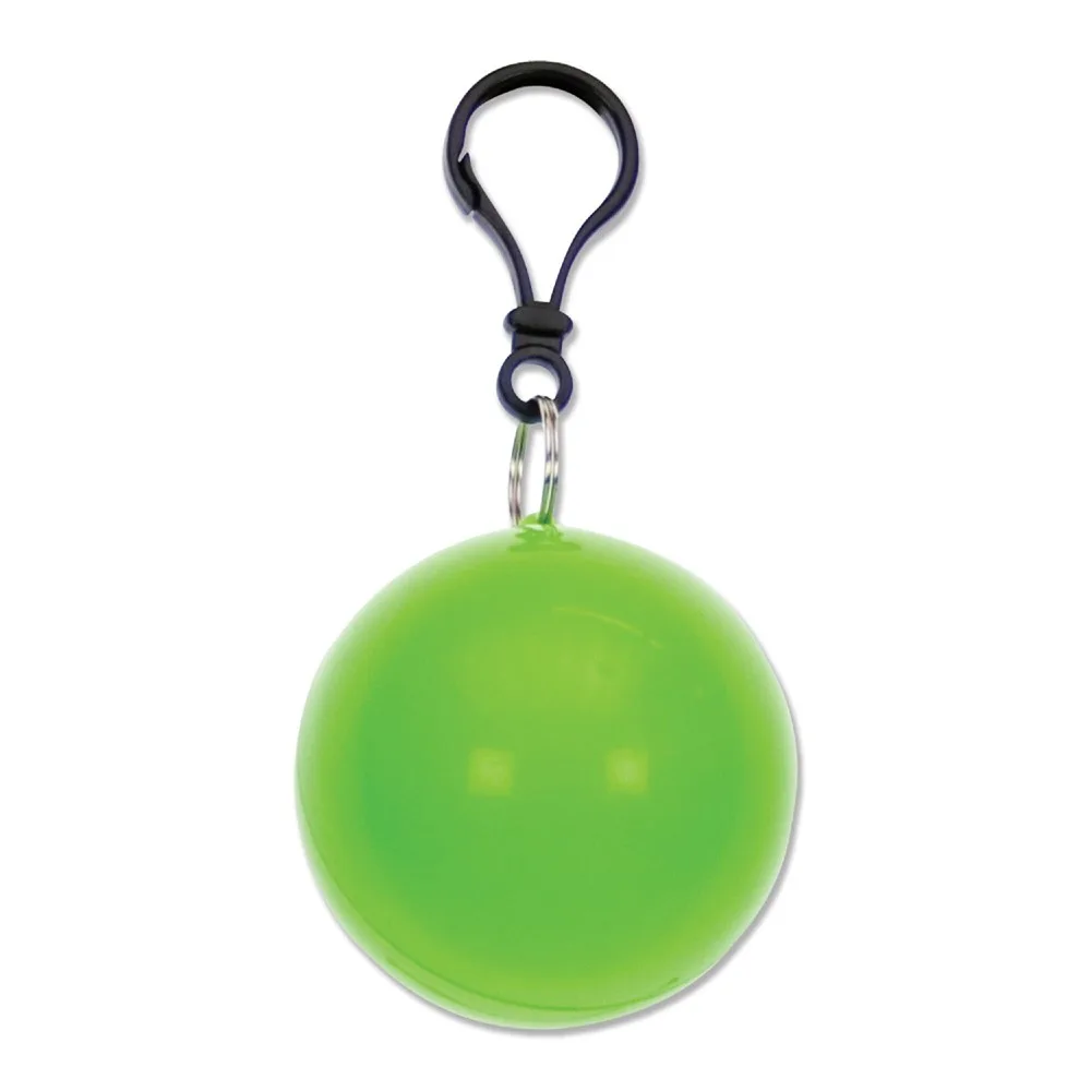Bal met regenponcho lichtgroen - Hidalgo-werbeartikel Bal met regenponcho, lichtgroen