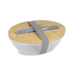 Lunchbox R-PP & bamboe met bestek - 1L — productfoto 2