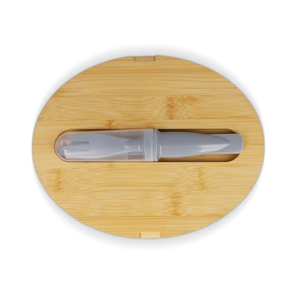 Lunchbox R-PP bamboe met bestek - 1L productfoto 3 - Hidalgo-werbeartikel Lunchbox R-PP & bamboe met bestek - 1L — productfoto 3