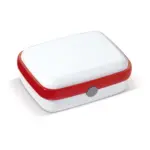 Broodtrommel Fresh 1000ml wit rood - Hidalgo-werbeartikel Broodtrommel Fresh 1000ml, wit / rood