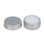 Lipbalm rond gerecycled aluminium blikje — productfoto 2