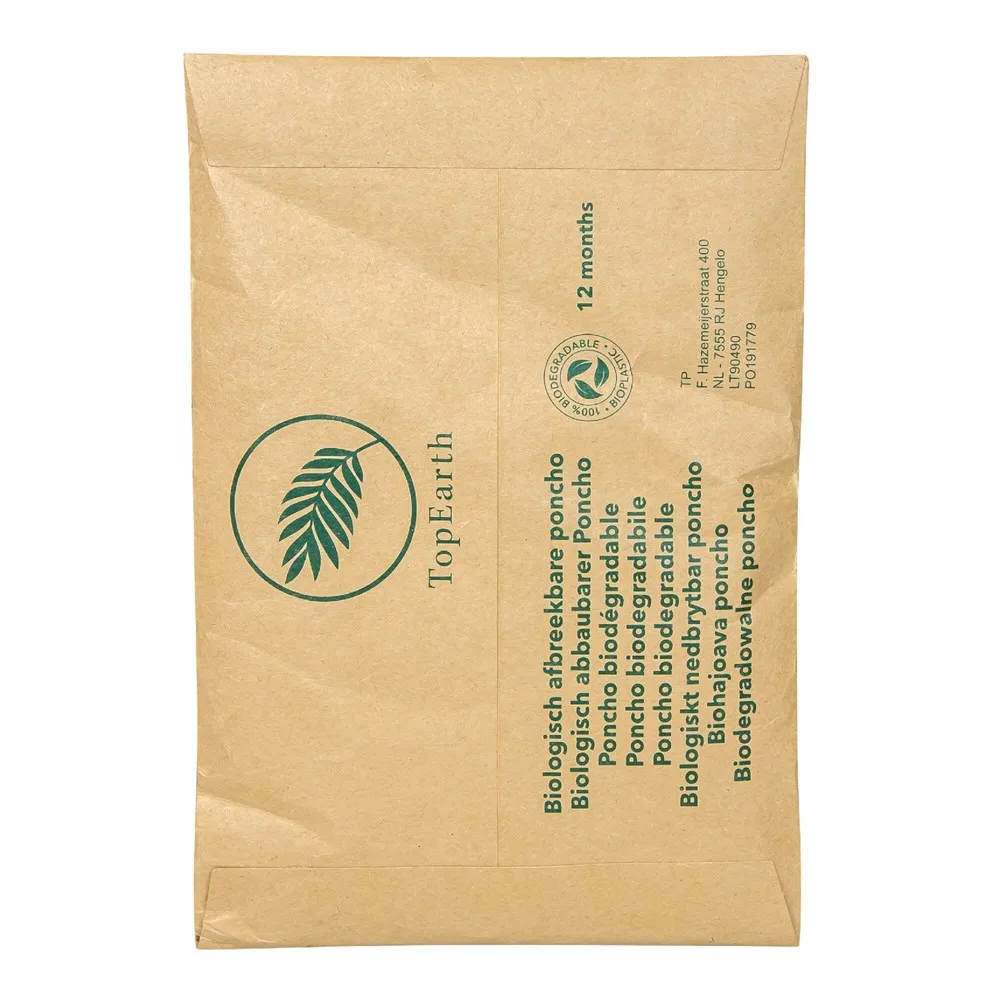 Biologisch afbreekbare regenponcho productfoto 6 - Hidalgo-werbeartikel Biologisch afbreekbare regenponcho — productfoto 6