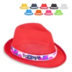 Polyester hoed met band