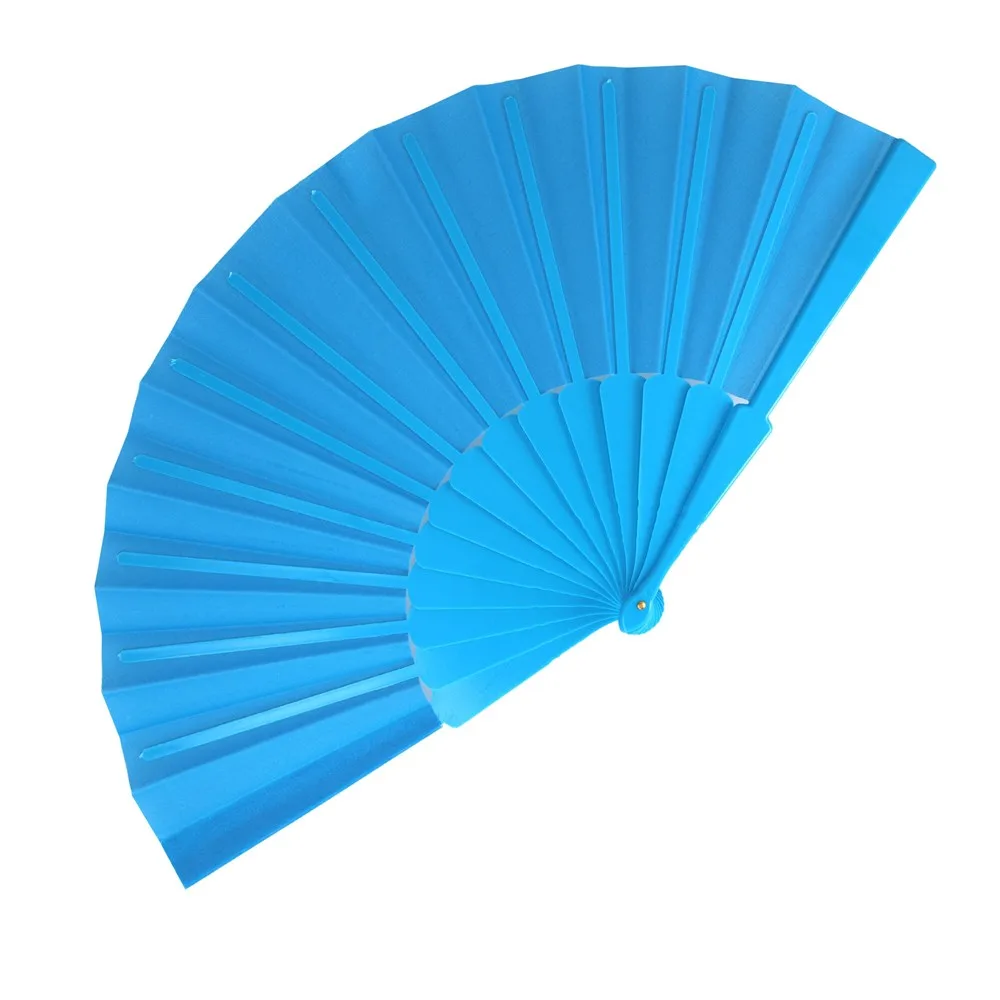 Waaier plastic polyester lichtblauw - Hidalgo Waaier plastic & polyester, lichtblauw