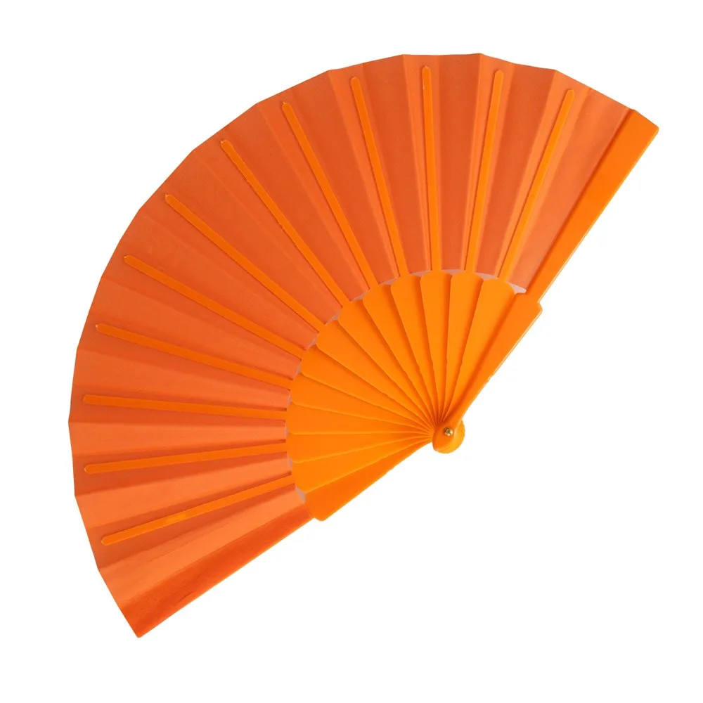 Waaier plastic polyester oranje - Hidalgo Waaier plastic & polyester, oranje