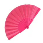 Waaier plastic & polyester, roze