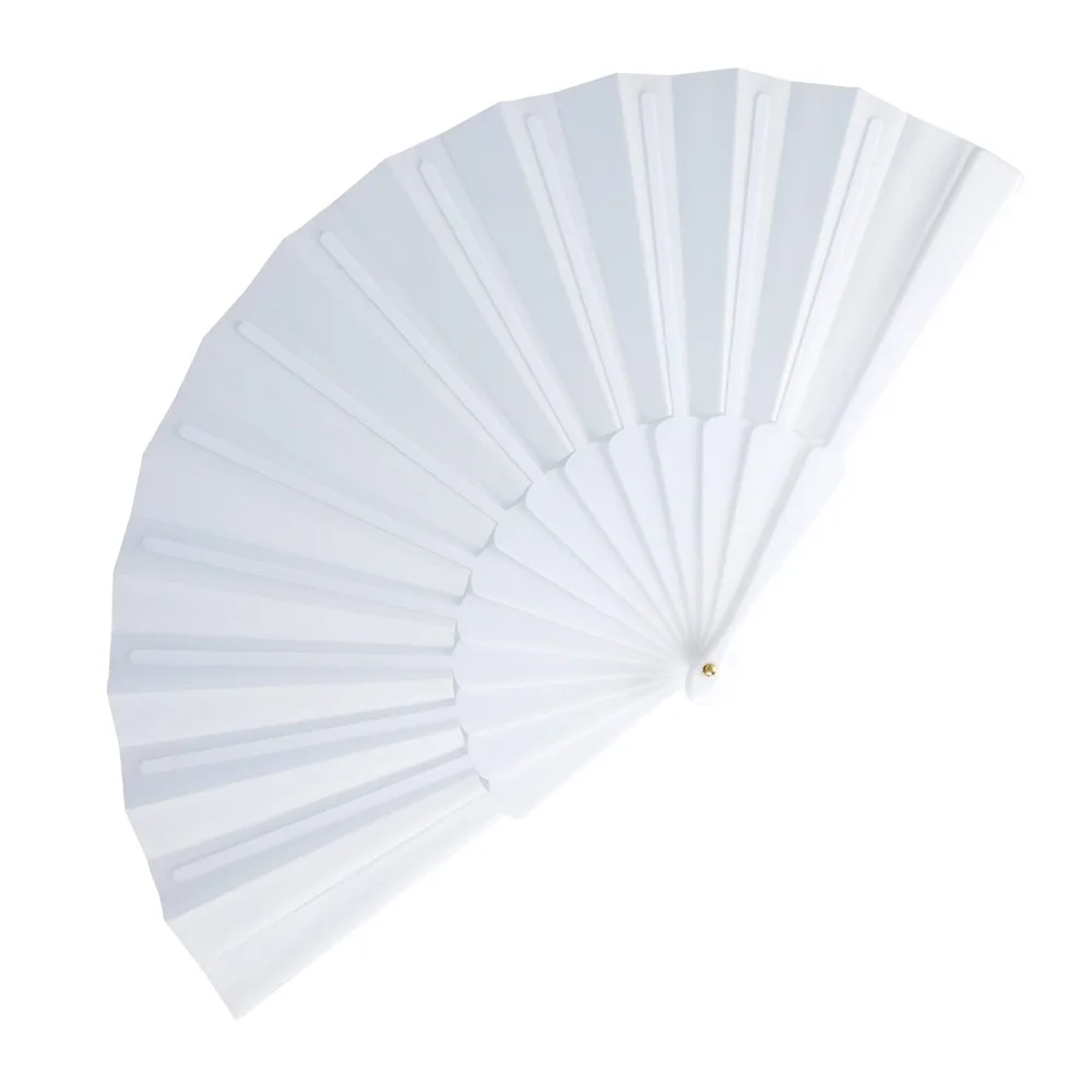 Waaier plastic polyester wit - Hidalgo Waaier plastic & polyester, wit