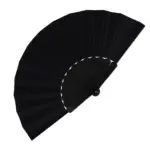 Waaier plastic polyester zwart - Hidalgo Waaier plastic & polyester, zwart