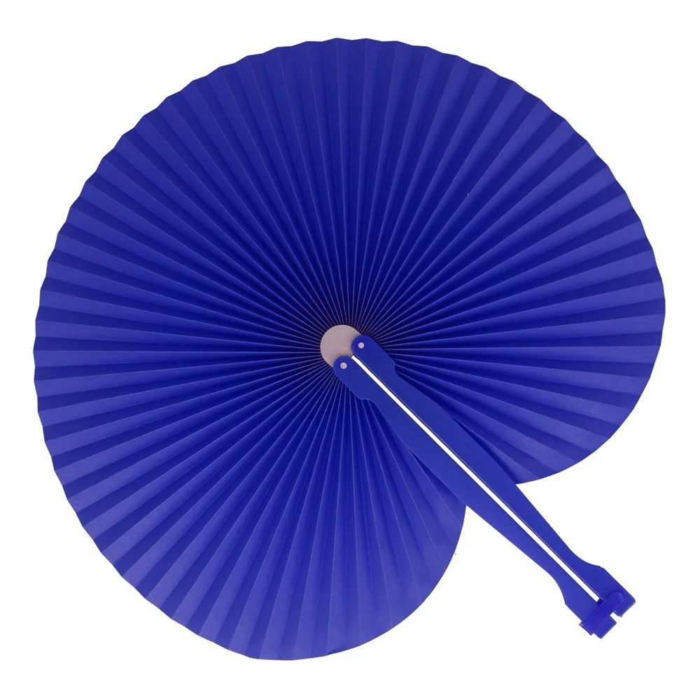 Mini opvouwbare handwaaier blauw - Hidalgo Mini opvouwbare handwaaier, blauw