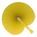 Mini opvouwbare handwaaier geel - Hidalgo Mini opvouwbare handwaaier, geel