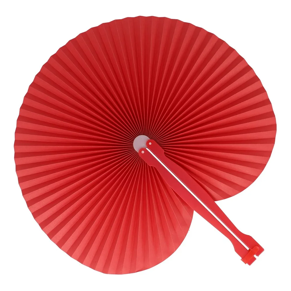 Mini opvouwbare handwaaier rood - Hidalgo Mini opvouwbare handwaaier, rood