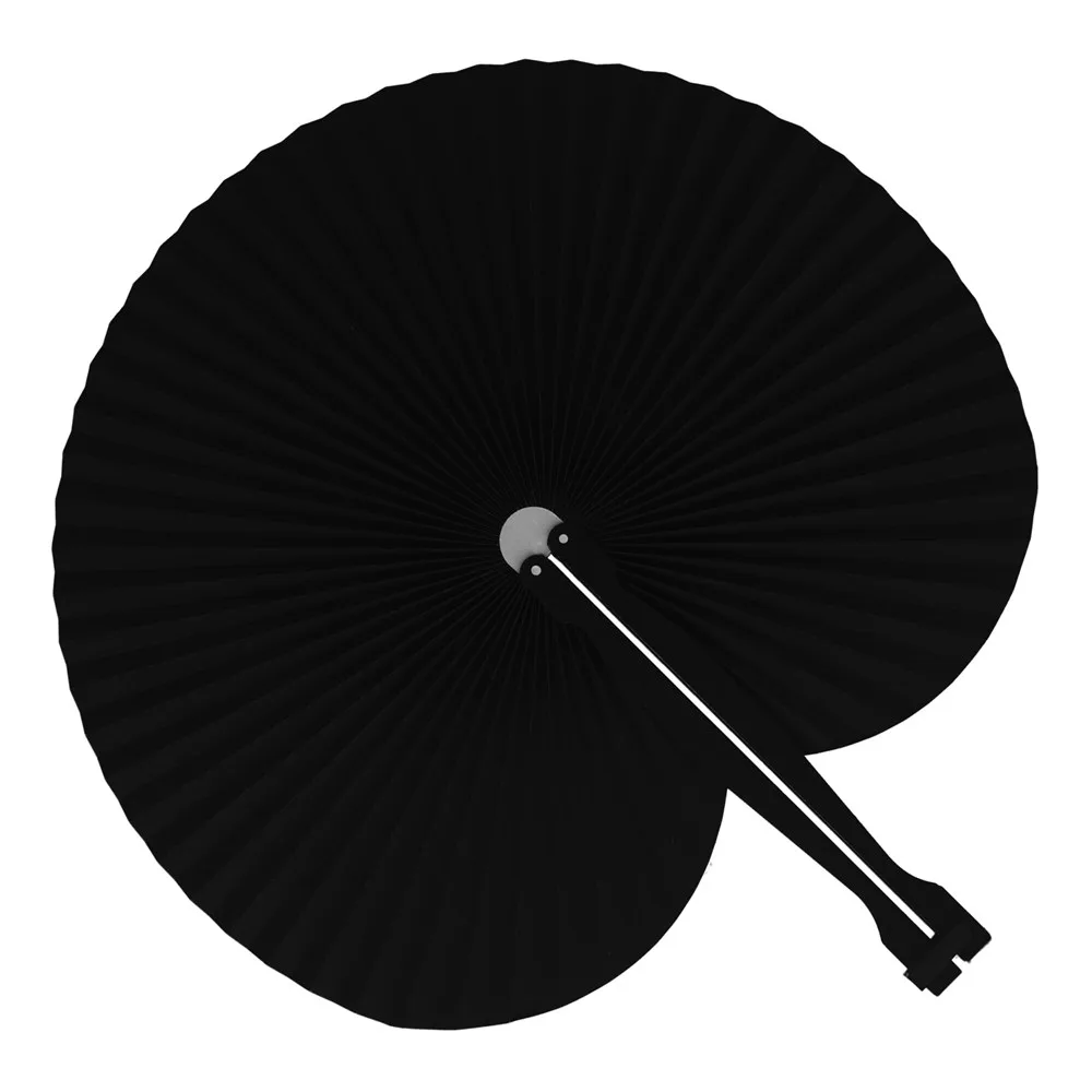 Mini opvouwbare handwaaier zwart - Hidalgo Mini opvouwbare handwaaier, zwart