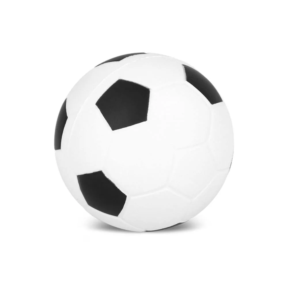 Anti-stressbal voetbal Ø 6cm wit - Hidalgo Anti-stressbal voetbal Ø 6cm, wit