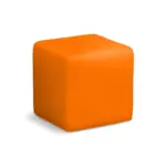 Anti-stress vierkant, oranje