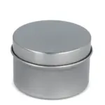 Dhyana plantaardige geurkaars in gerecycled blik zilver - Hidalgo Dhyana plantaardige geurkaars in gerecycled blik, zilver