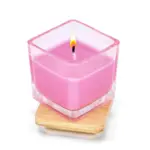 Chakra plantaardige kaars in glazen houder — productfoto 3