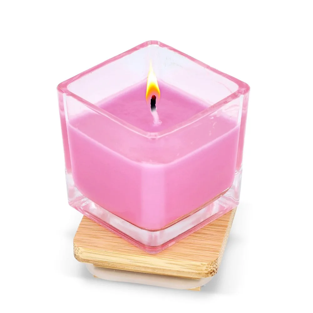 Chakra plantaardige kaars in glazen houder productfoto 3 - Hidalgo-werbeartikel Chakra plantaardige kaars in glazen houder — productfoto 3