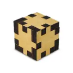 Houten kubus puzzel — productfoto 3