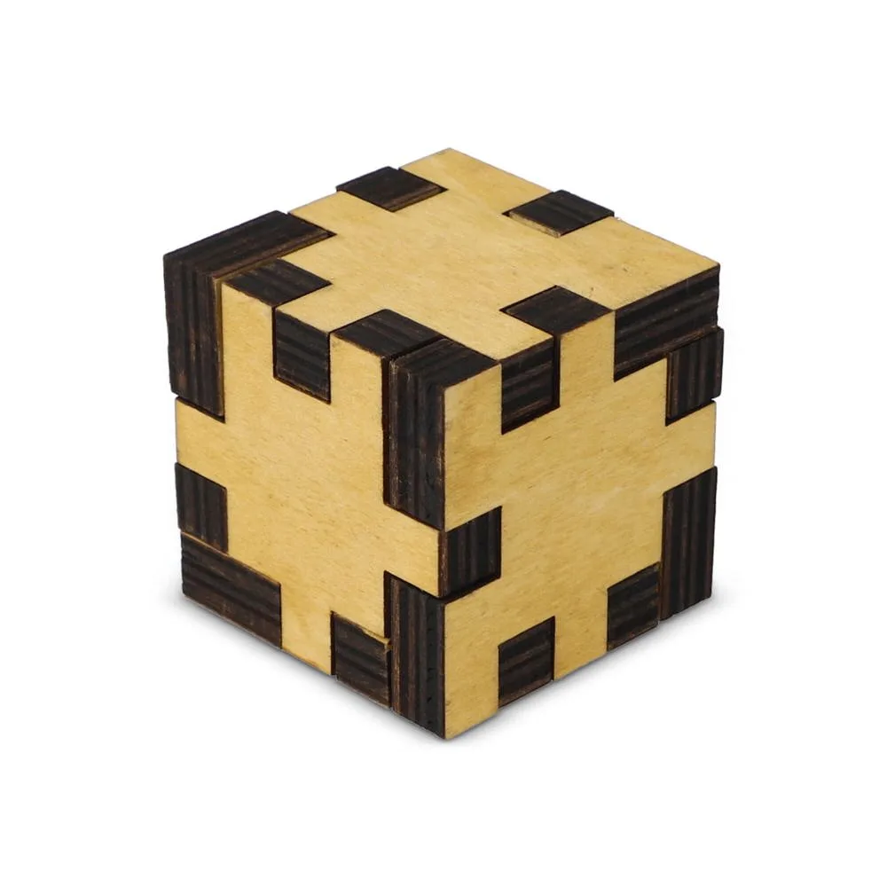 Houten kubus puzzel productfoto 3 - Hidalgo Houten kubus puzzel — productfoto 3