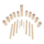 Houten Kubbspel in katoenen pouch — productfoto 4