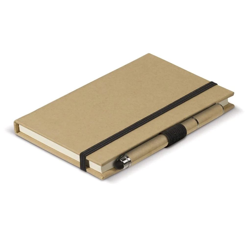 Notitieboek karton A6 + balpen stylus productfoto 8 - Hidalgo Notitieboek karton A6 + balpen stylus — productfoto 8