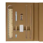 Drievoudige stationaire set van gerecycled papier productfoto 10 - Hidalgo Drievoudige stationaire set van gerecycled papier — productfoto 10