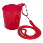 Festival shotglaasje with lanyard, transparant roze