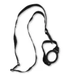 Keycord met flessenhouder zwart - Hidalgo-werbeartikel Keycord met flessenhouder, zwart