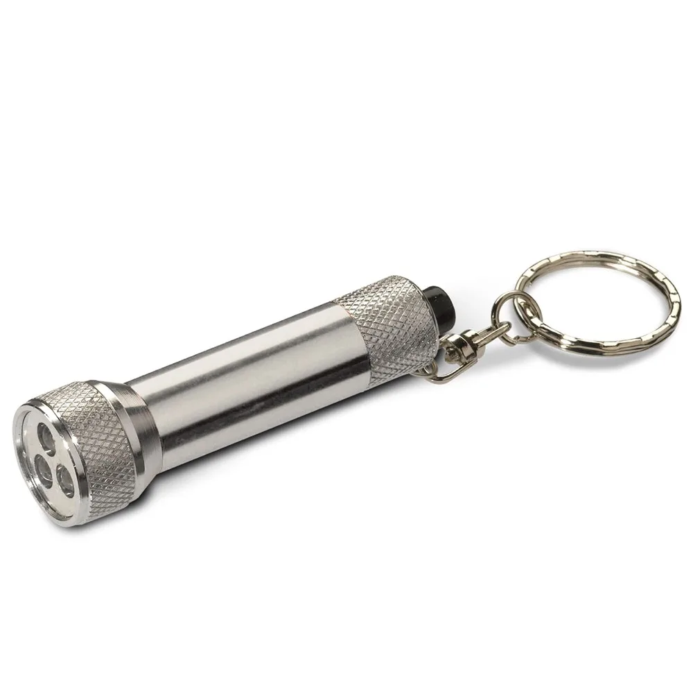 Sleutelhanger LED zilver - Hidalgo-werbeartikel Sleutelhanger LED, zilver