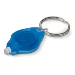 Sleutelhanger lamp ecru donkerblauw - Hidalgo-werbeartikel Sleutelhanger lamp, ecru / donkerblauw