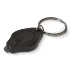 Sleutelhanger lamp zwart - Hidalgo-werbeartikel Sleutelhanger lamp, zwart