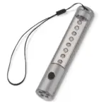 Zaklamp aluminium magneet, zilver