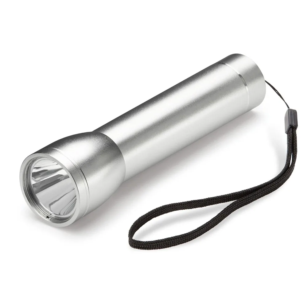Powerbank zaklamp 2200mAh zilver - Hidalgo Powerbank zaklamp 2200mAh, zilver