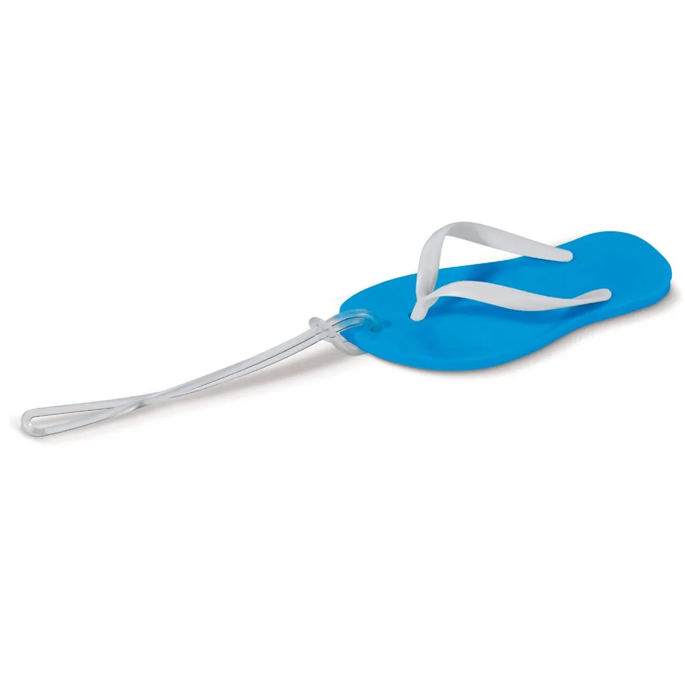 Bagagelabel slipper blauw - Hidalgo Bagagelabel slipper, blauw