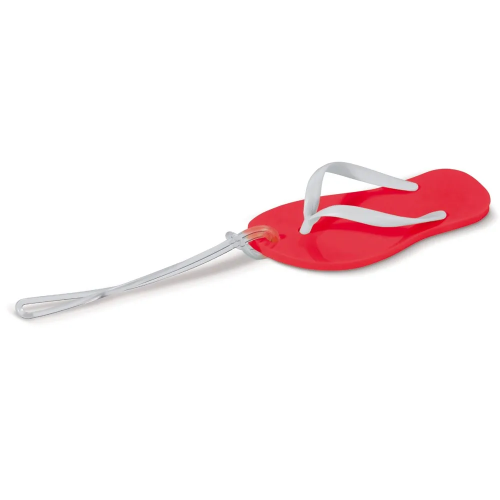 Bagagelabel slipper rood - Hidalgo Bagagelabel slipper, rood