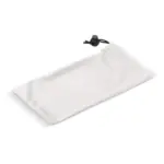 Microvezel opbergpouch antibacterieel 9 x 18 cm, wit/transparant