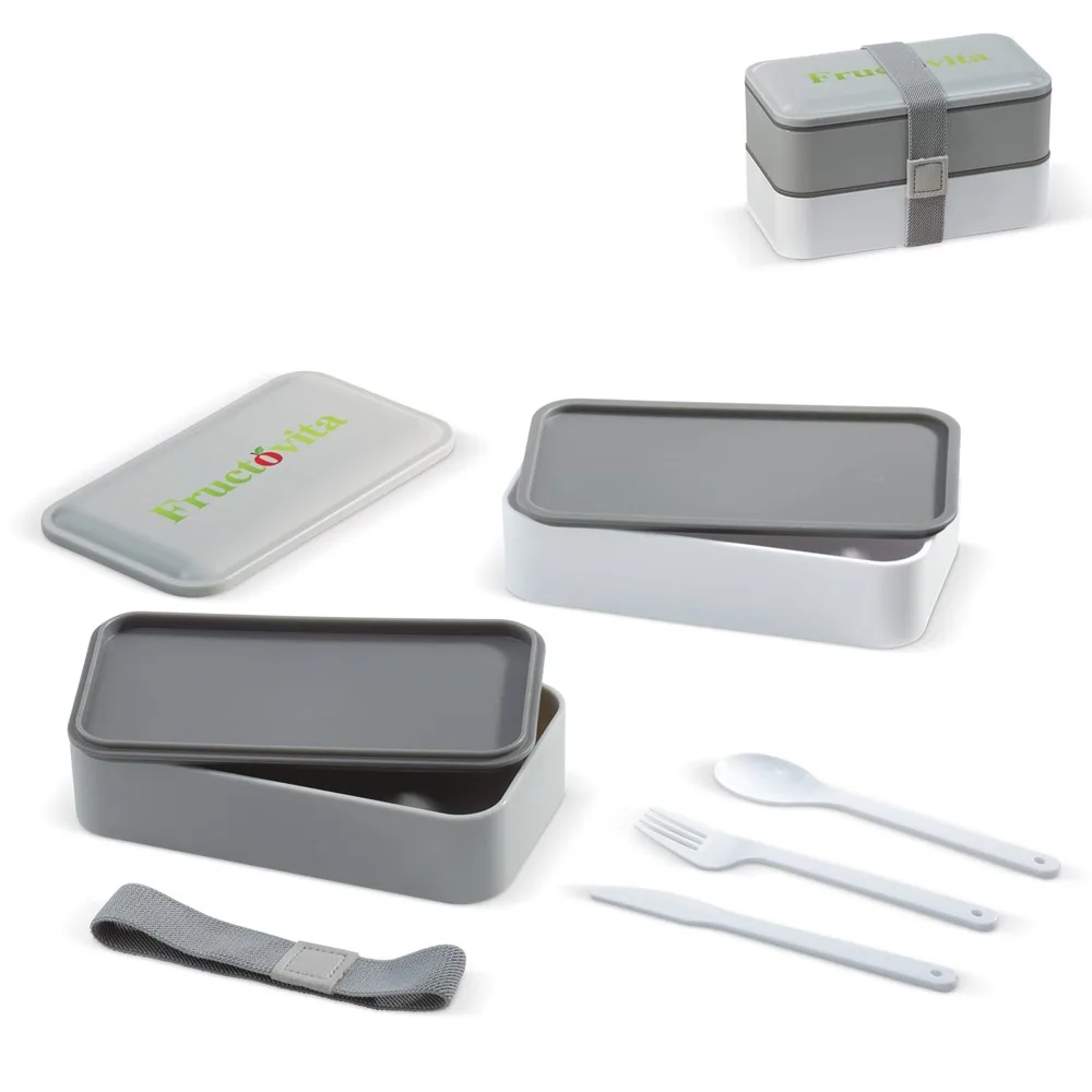 Lunchbox Bento met bestek 1250ml - Trinkflaschen & Shakers Lunchbox Bento met bestek 1250ml