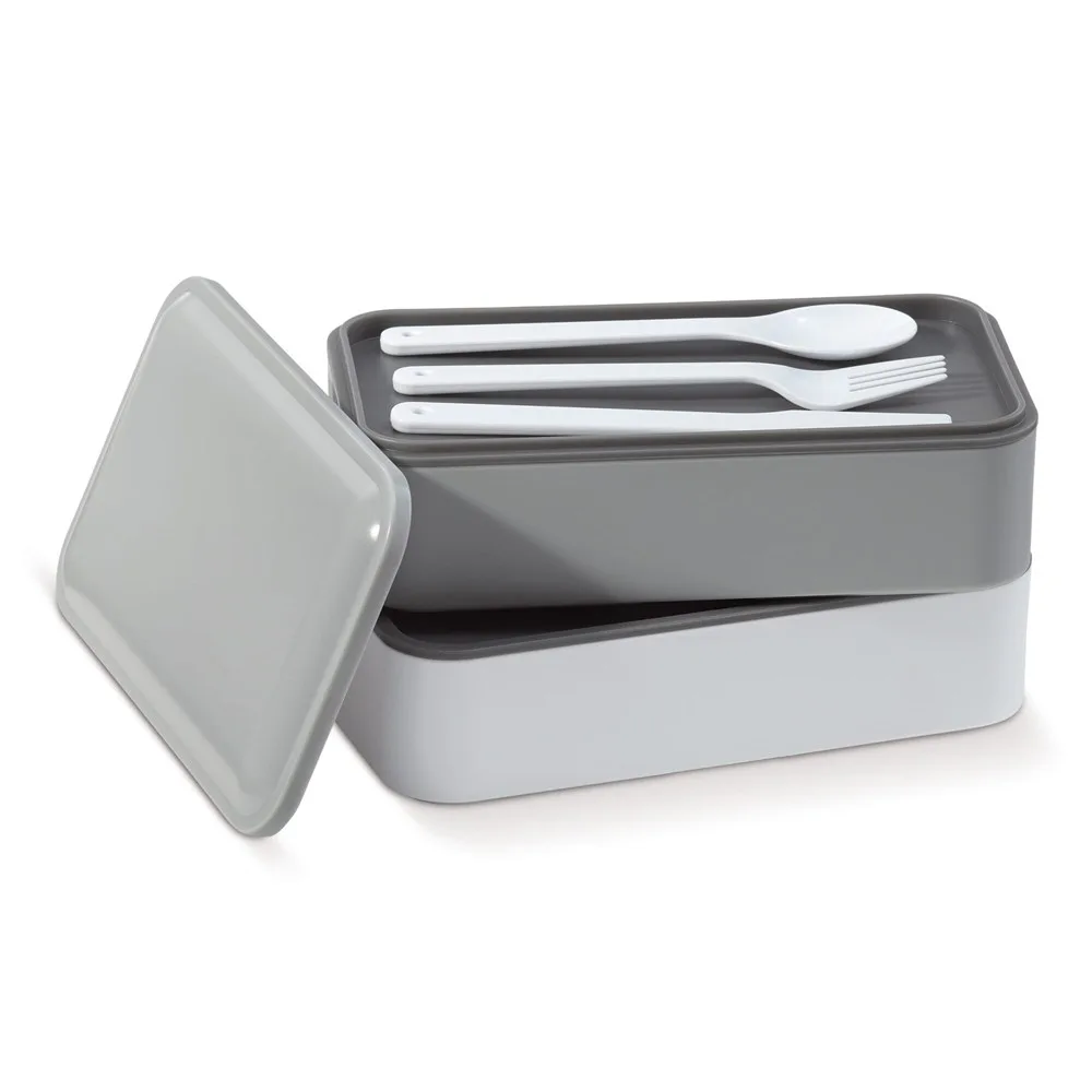 Lunchbox Bento met bestek 1250ml productfoto 7 - Trinkflaschen & Shakers Lunchbox Bento met bestek 1250ml — productfoto 7