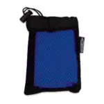 R-PET cooling towel 30x80cm, zwart / blauw