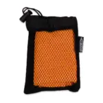 R-PET cooling towel 30x80cm, zwart / oranje