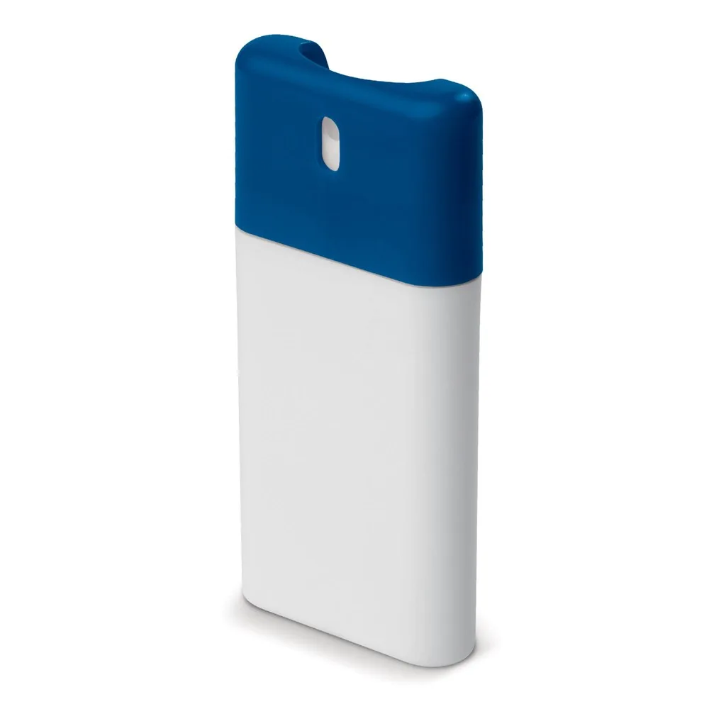 Reinigende handspray 20ml wit blauw - Hidalgo-werbeartikel Reinigende handspray 20ml, wit / blauw