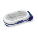 Fietslamp click-on, blauw / wit