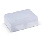 Lunchbox one 950ml transparant - wit - Hidalgo-werbeartikel Lunchbox one 950ml, transparant - wit