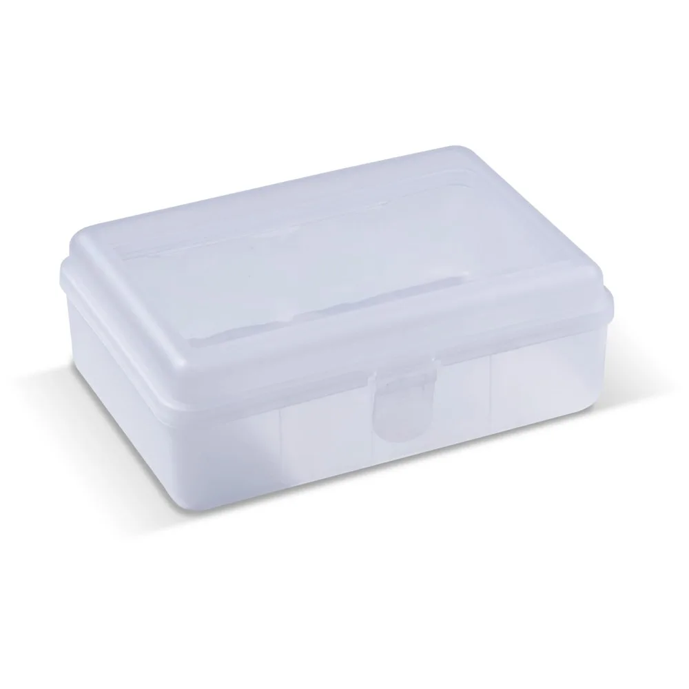 Lunchbox one 950ml transparant - wit - Hidalgo-werbeartikel Lunchbox one 950ml, transparant - wit