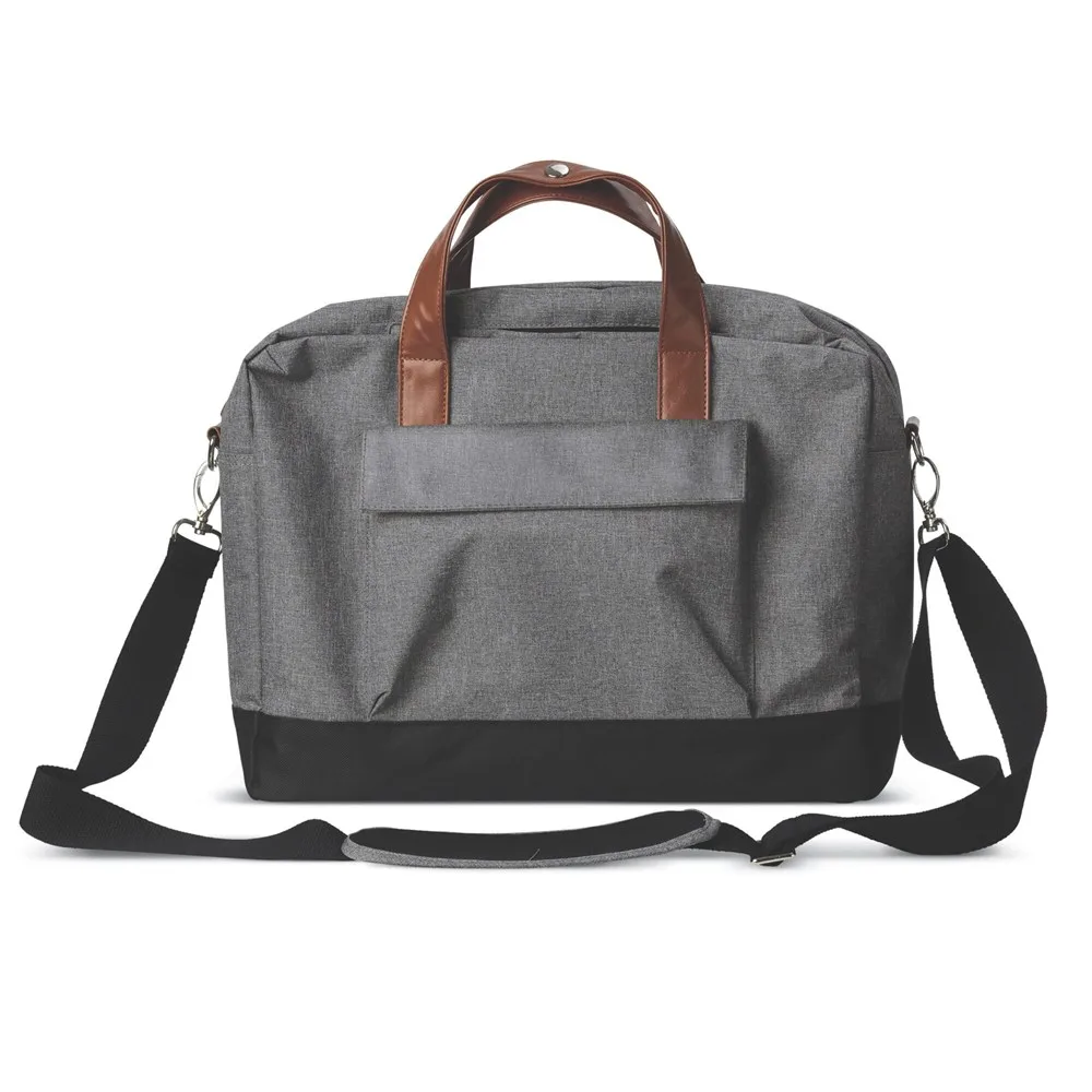 Laptoptas Brixton grijs zwart - Hidalgo-werbeartikel Laptoptas Brixton, grijs / zwart