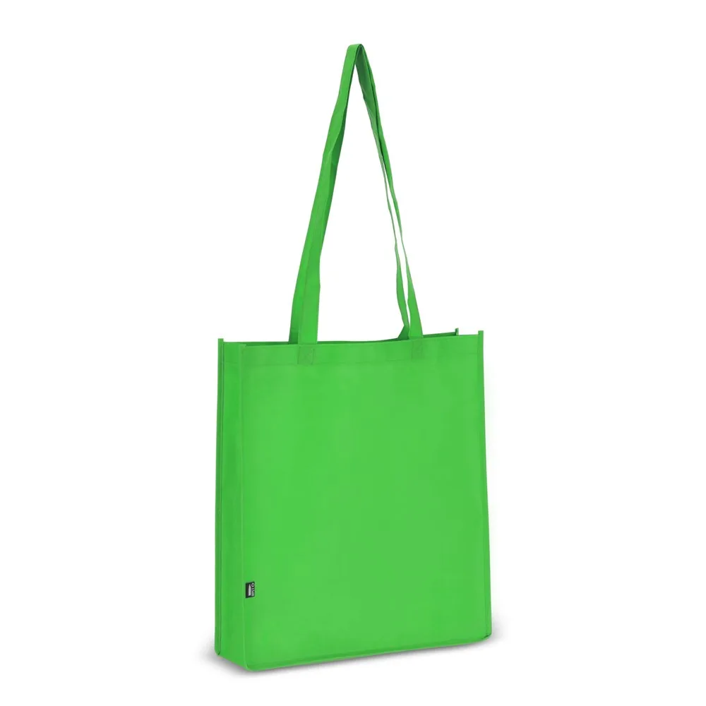 R-PET Draagtas non-woven 38 x 9 x 42cm 75gm² lichtgroen - Hidalgo R-PET Draagtas non-woven 38 x 9 x 42cm 75g/m², lichtgroen