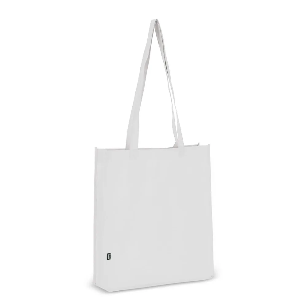 R-PET Draagtas non-woven 38 x 9 x 42cm 75gm² wit - Hidalgo R-PET Draagtas non-woven 38 x 9 x 42cm 75g/m², wit